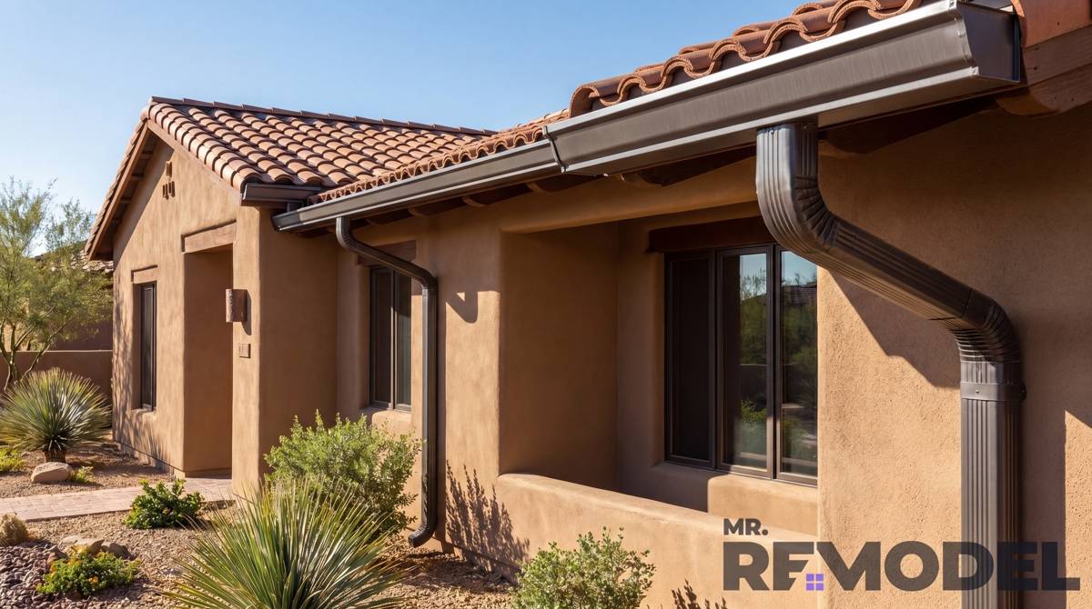 Best Gutters for Hot Climates and Monsoons (CA, AZ, NV)